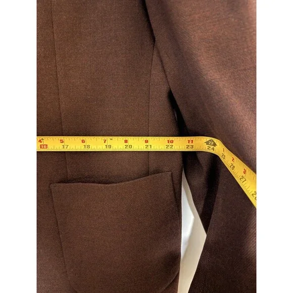 Tommy Hilfiger Men's Brown Modern Suit Jacket Size 48R - Two-Button Jacket Suit - Picture 14 of 15